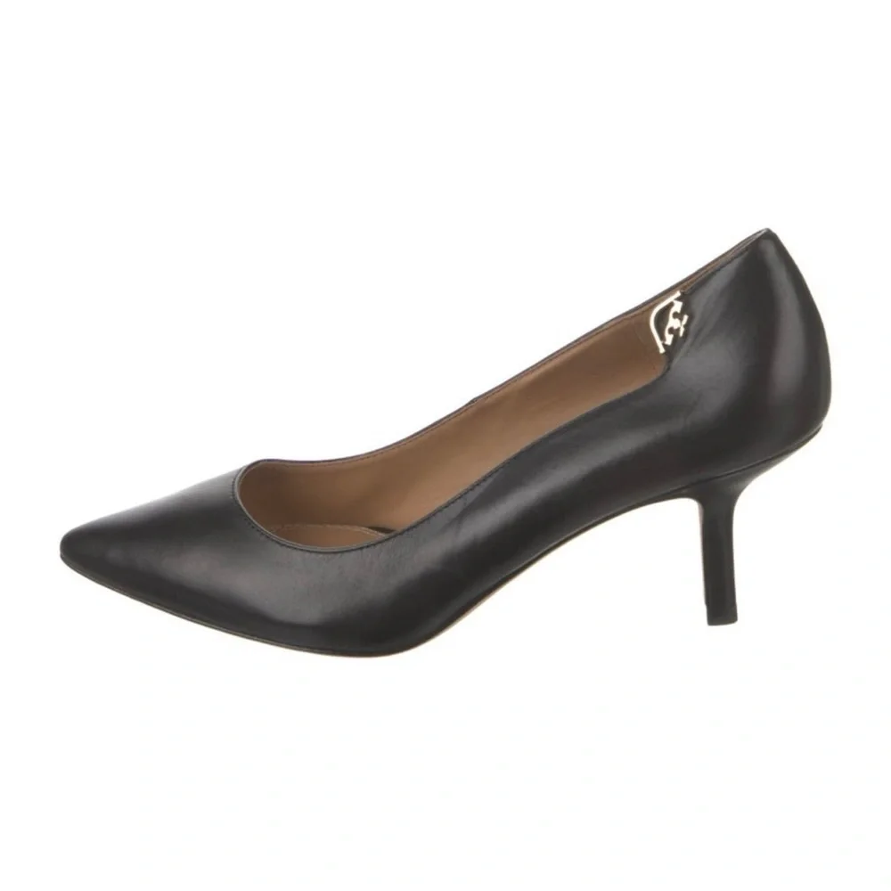 Tory Burch Black Leather Pumps - Picture 3 of 11